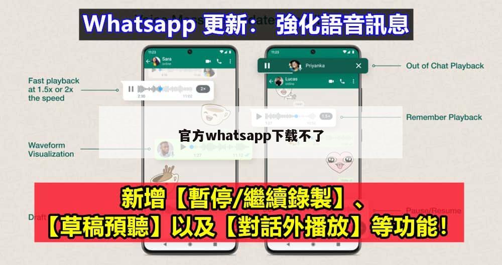 官方whatsapp下载不了